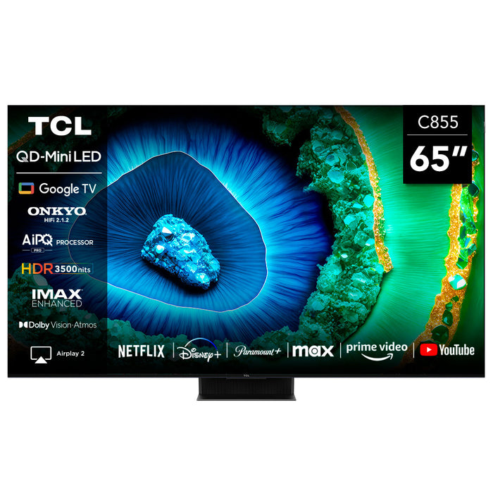 TCL 65" QLED Mini LED 4K 65C855 Smart TV