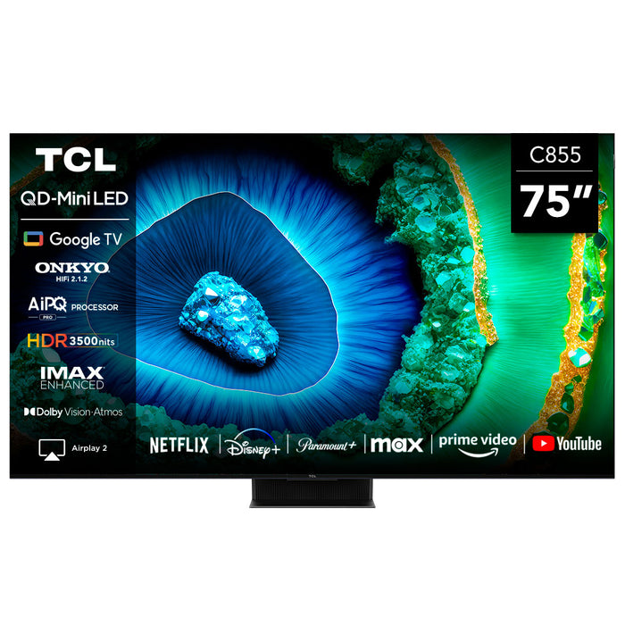 TCL 75" QLED Mini LED 4K 75C855 Smart TV