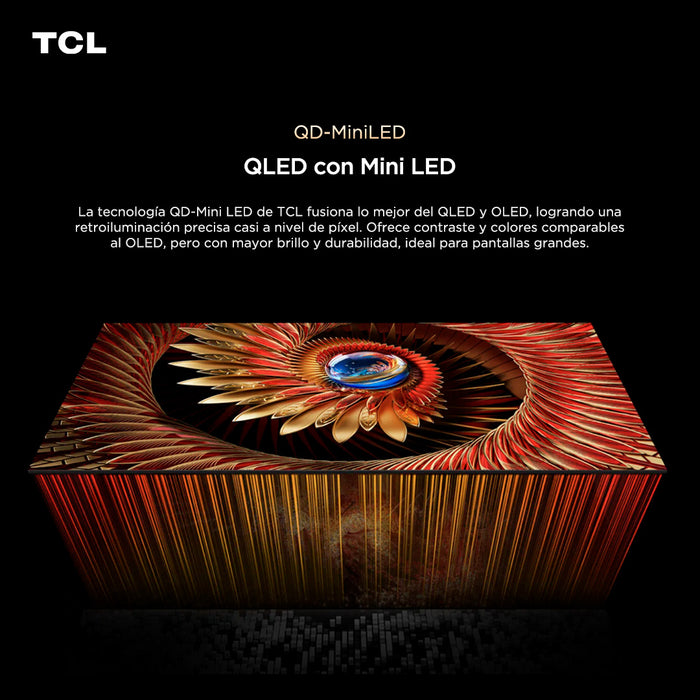 Smart TV 85" TCL 4K QLED Mini LED 85C8K