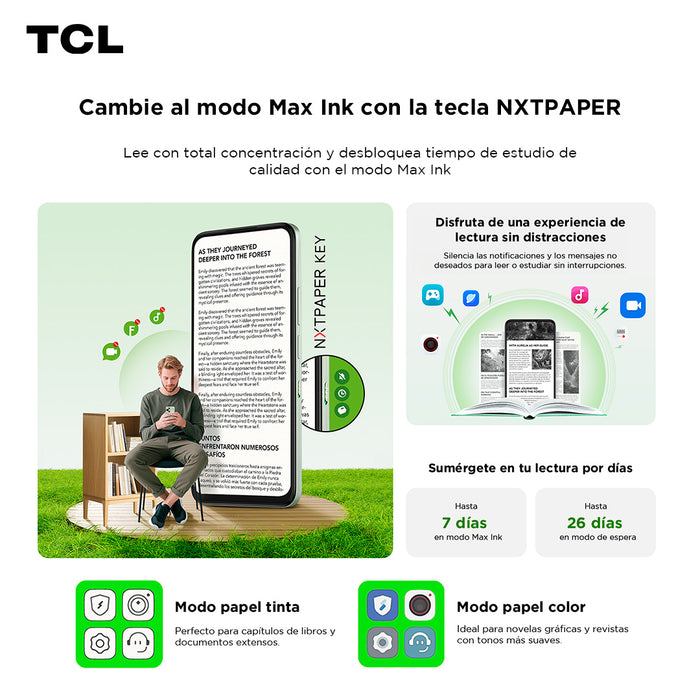 Smartphone TCL 60SE NXTPAPER 5G 256+8GB