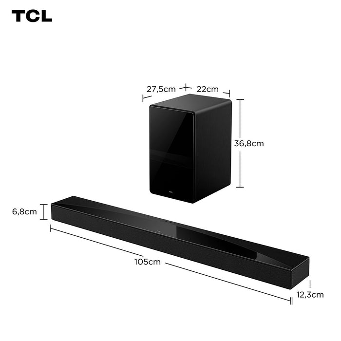 Soundbar Home Theater TCL Q75H 5.1.2 Ch 620W