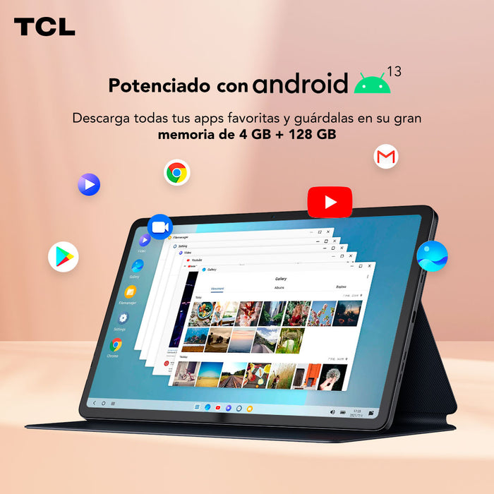 Tablet TCL NXTPAPER 11 128GB + 4GB Lápiz + Flip Case