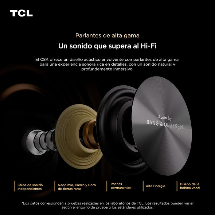 Smart TV 65" TCL 4K QLED Mini LED 65C8K