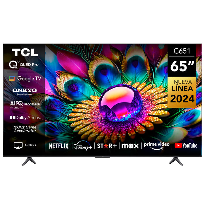TCL 65" QLED 4K 65C651 Smart TV