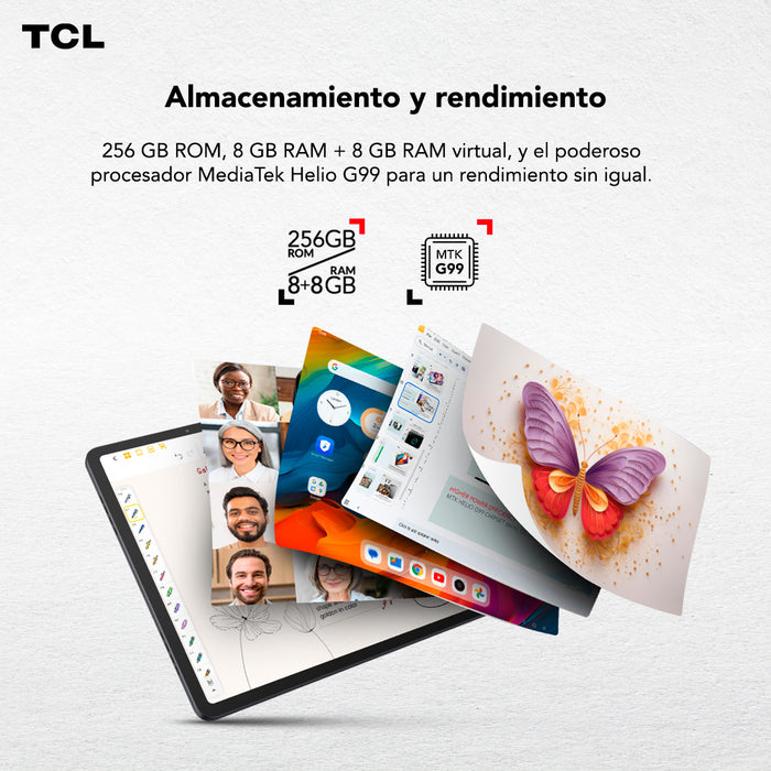 Tablet TCL NXTPAPER 14 256GB + 8GB Lápiz + Flip Case