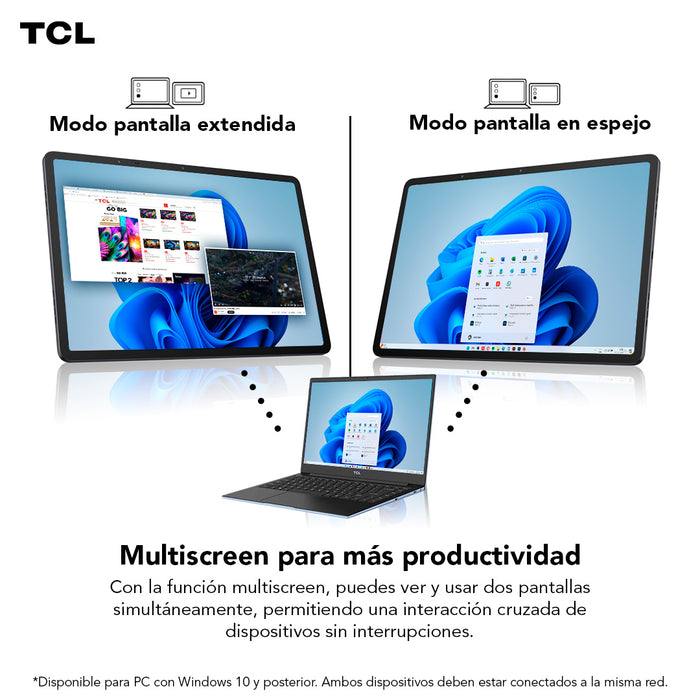 Tablet TCL TAB 11 256GB + 6GB Lápiz + Flip Case
