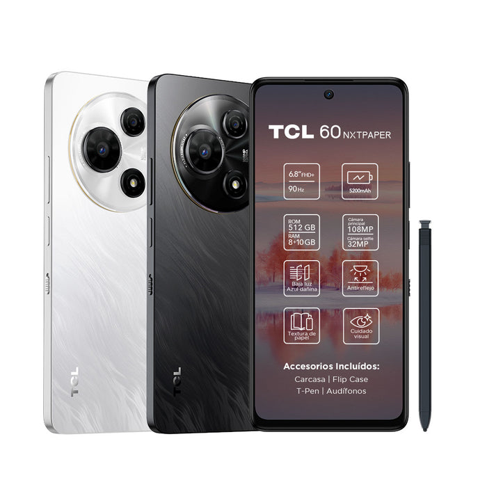 Smartphone TCL 60 NXTPAPER 512GB + Lápiz