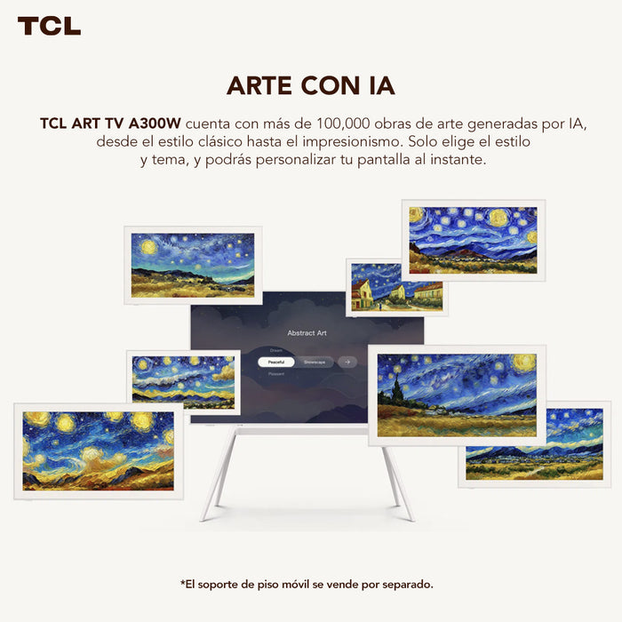 Smart TV TCL 55" QLED ART TV 55A300W