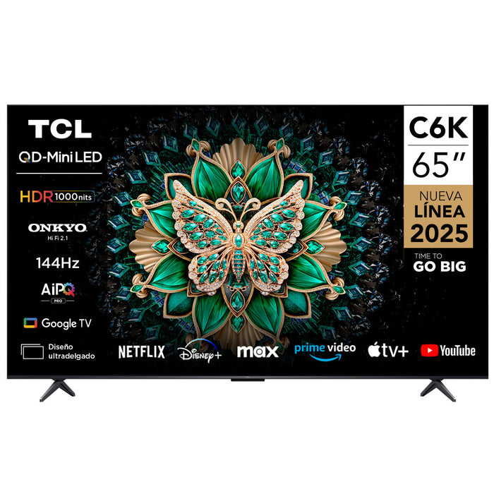 Smart TV 65" TCL 4K QLED Mini LED 65C6K