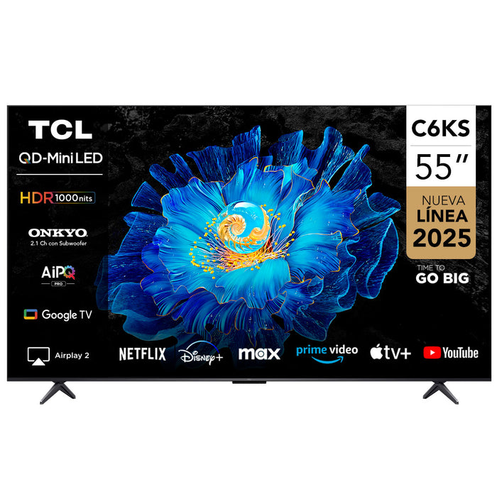 Smart TV 55" TCL 4K QLED Mini LED 55C6KS