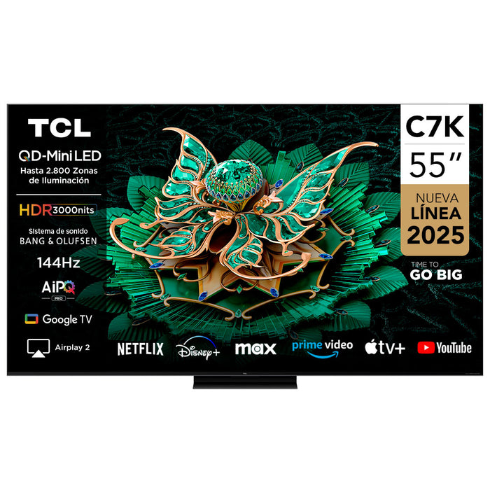 Smart TV 55" TCL 4K QLED Mini LED 55C7K