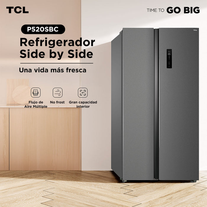Refrigerador Side By Side TCL 488L P520SBS