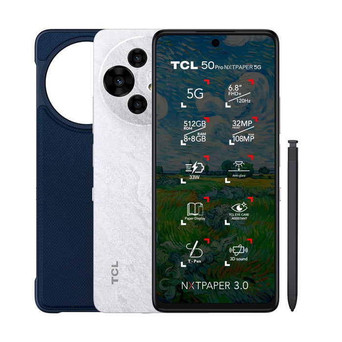 Smartphone TCL 50 PRO NXTPAPER 512GB + Lápiz