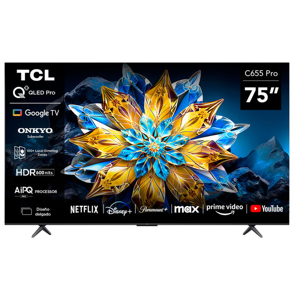 Smart TV 75" TCL 4K QLED 75C655 PRO