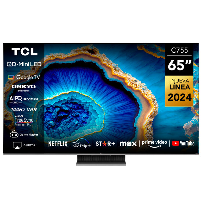 TCL 65" QLED Mini LED 4K 65C755 Smart TV