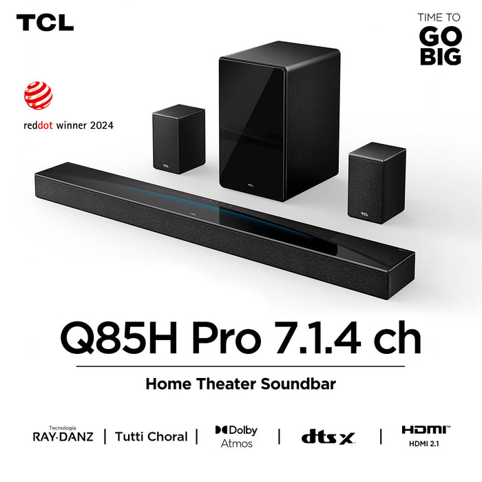 Soundbar Home Theater TCL Q85H PRO 7.1.4 Ch 860W