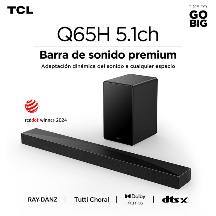 Soundbar Premium TCL Q65H 5.1 Ch 150W + Subwoofer