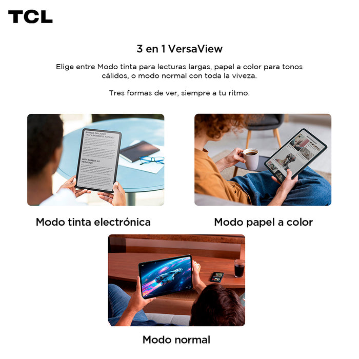 Tablet TCL NXTPAPER 11 Gen2 128GB + 8GB Lápiz + Flip Case