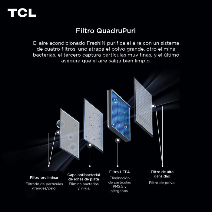 Aire Acondicionado Inverter TCL FreshIN 3.0 12000 BTU WIFI
