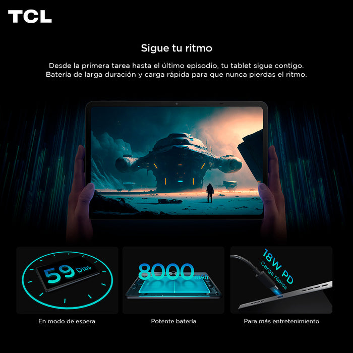Tablet TCL NXTPAPER 11 Gen2 128GB + 8GB Lápiz + Flip Case