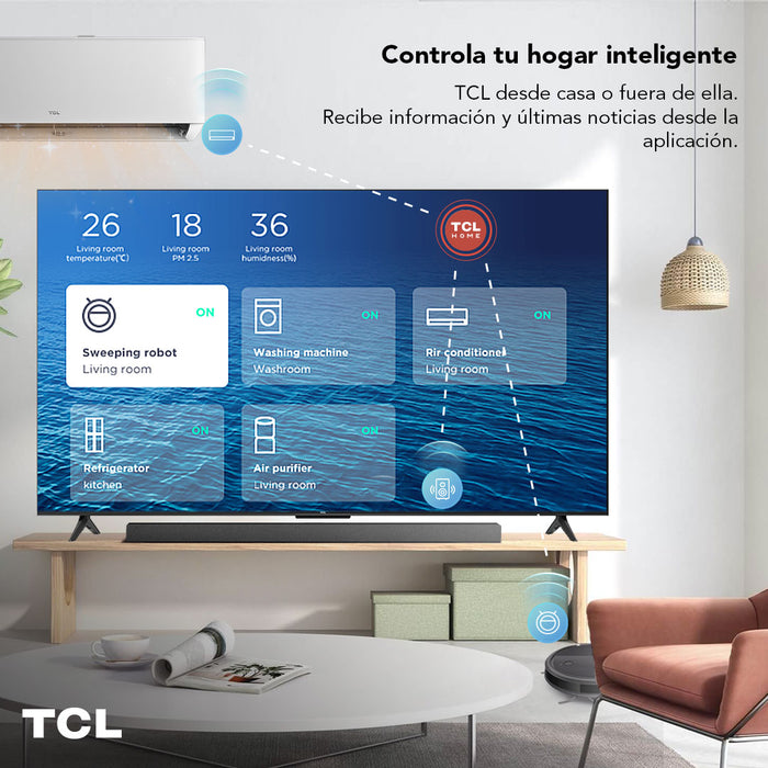 LED 50" TCL 50P635 4K HDR Smart TV Google TV