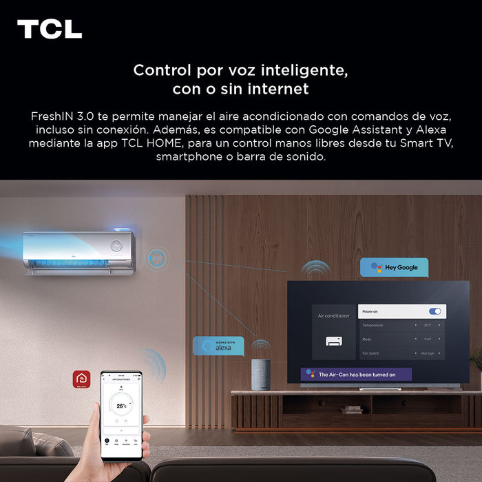 Aire Acondicionado Inverter TCL FreshIN 3.0 12000 BTU WIFI