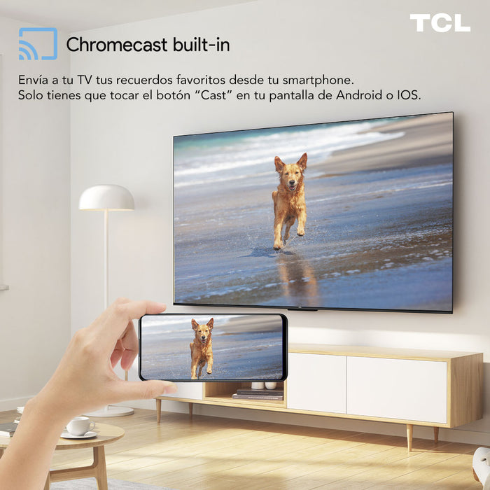 LED 50" TCL 50P635 4K HDR Smart TV Google TV