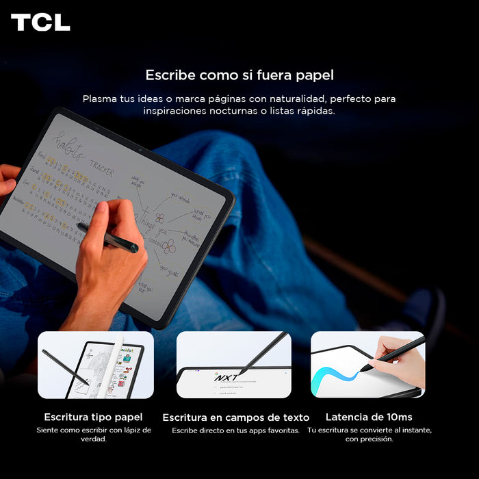 Tablet TCL NXTPAPER 11 Gen2 128GB + 8GB Lápiz + Flip Case