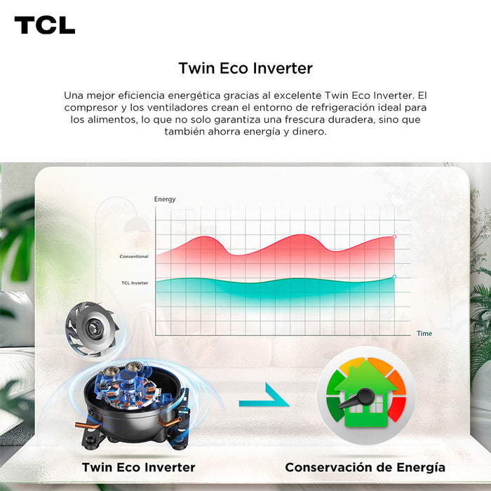Refrigerador Side by Side TCL 631L P650SB
