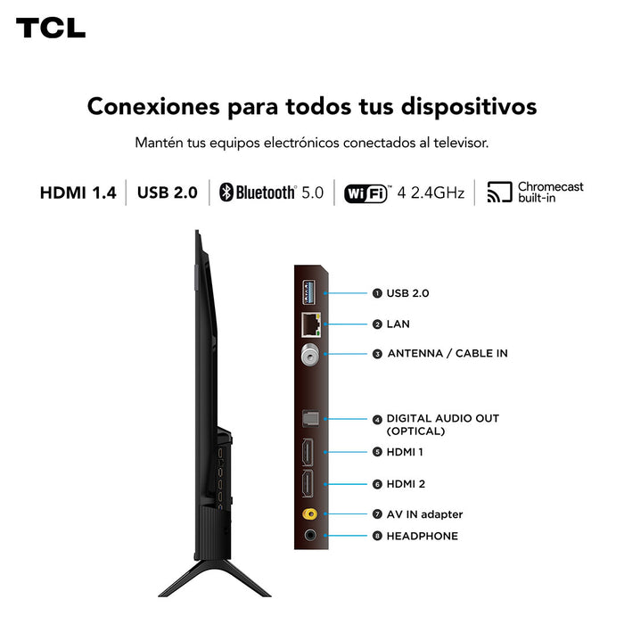 Smart TV 43" TCL FULL HD QLED 43S5K