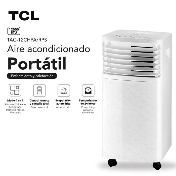 Aire Acondicionado Portátil Frío-Calor TCL 12000 BTU 4 en 1