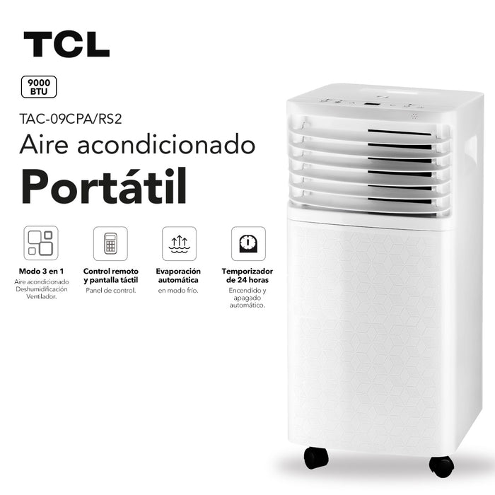 Aire Acondicionado Portátil Frío TCL 9000 BTU 3 en 1