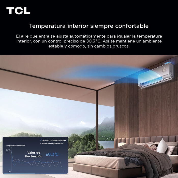 Aire Acondicionado Inverter TCL FreshIN 3.0 12000 BTU WIFI