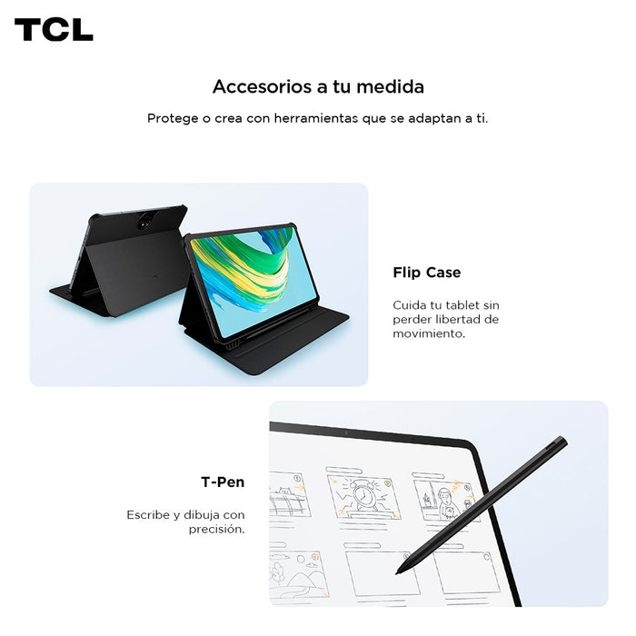 Tablet TCL NXTPAPER 11 Gen2 128GB + 8GB Lápiz + Flip Case