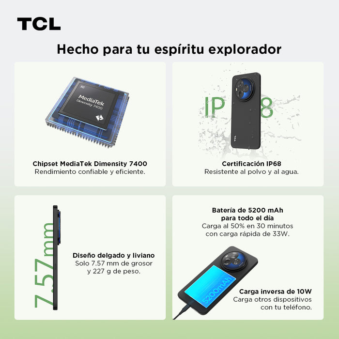 Smartphone TCL 60 NXTPAPER ULTRA 512GB + Lápiz + Flip Case