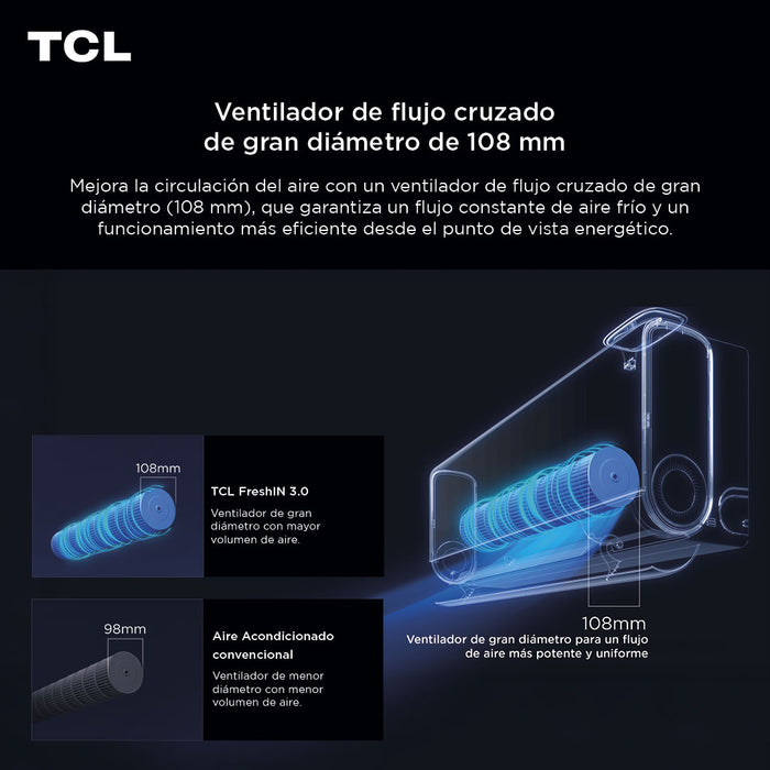 Aire Acondicionado Inverter TCL FreshIN 3.0 12000 BTU WIFI