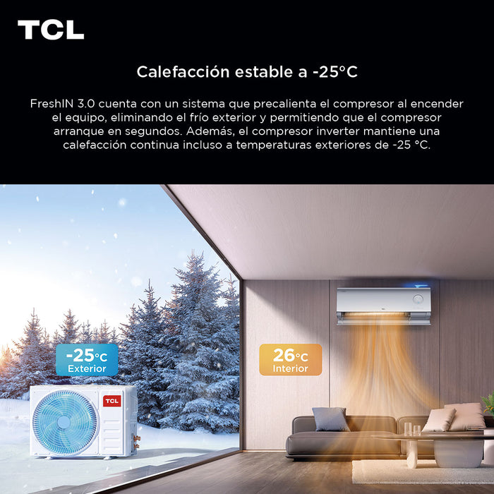 Aire Acondicionado Inverter TCL FreshIN 3.0 12000 BTU WIFI