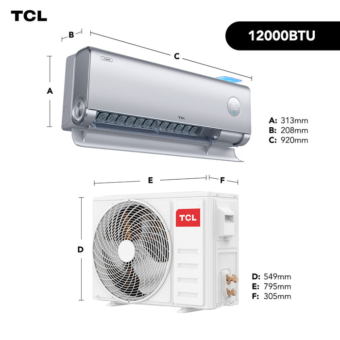 Aire Acondicionado Inverter TCL FreshIN 3.0 12000 BTU WIFI