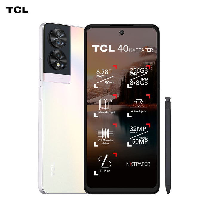 Smartphone TCL 40 NXTPAPER 256GB + Lápiz