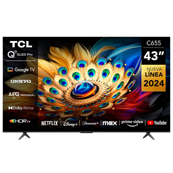 TCL 43" QLED 4K 43C655 Smart TV