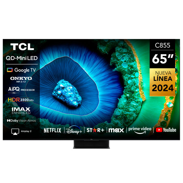 TCL 65" QLED Mini LED 4K 65C855 Smart TV