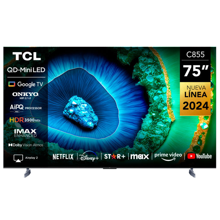 TCL 75" QLED Mini LED 4K 75C855 Smart TV