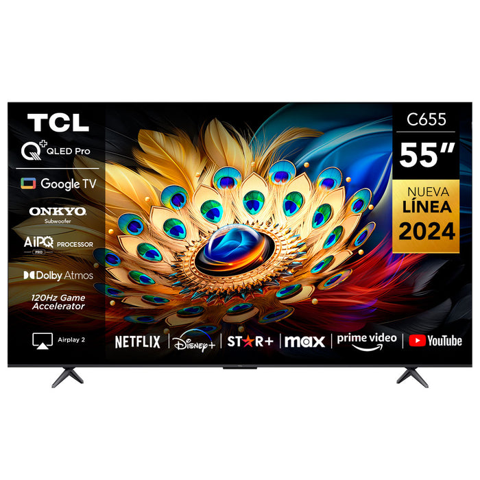 TCL 55" QLED 4K 55C655 Smart TV