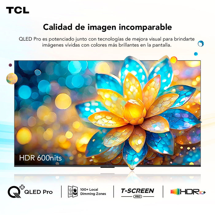 Smart TV 85" TCL 4K QLED 85C655 PRO