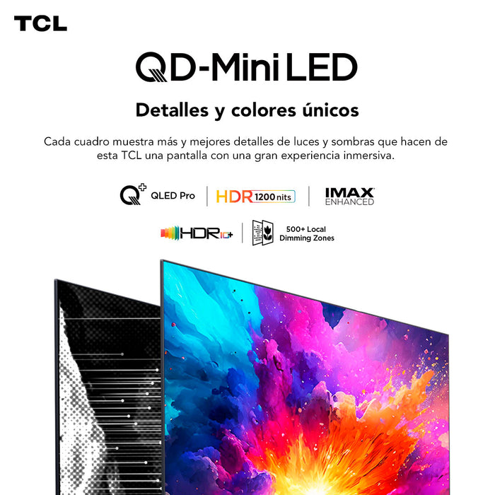 TCL 55" QLED Mini LED 4K 55C755 Smart TV