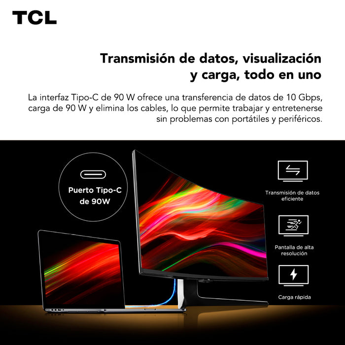 Monitor Gamer TCL 34" R83Q 170Hz 4K QD-MiniLED 1ms