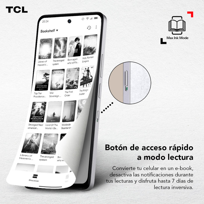 Smartphone TCL 50 PRO NXTPAPER 5G 512GB + Lápiz