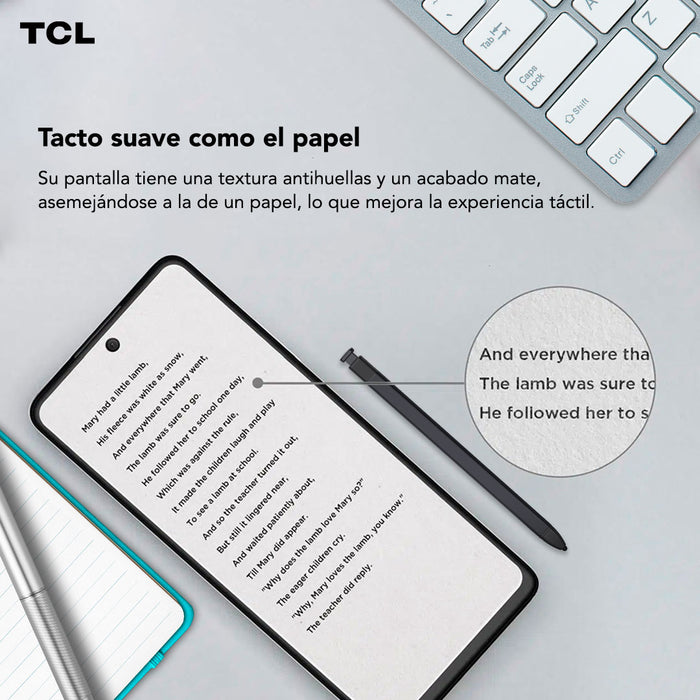 Smartphone TCL 40 NXTPAPER 256GB + Lápiz