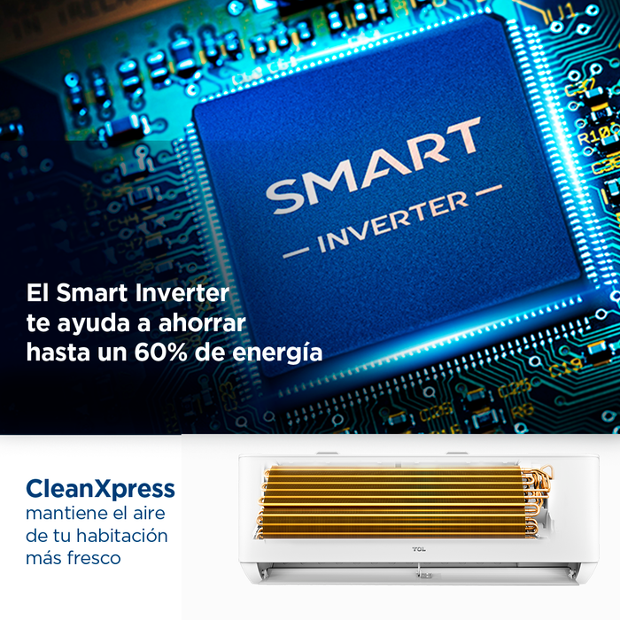 Aire acondicionado Inverter Smart TCL 24000 BTU WIFI