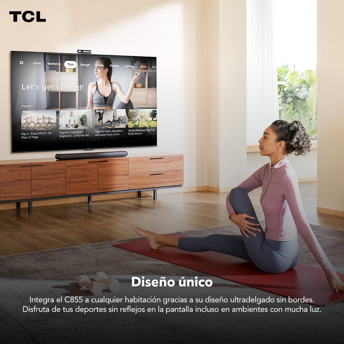 TCL 75" QLED Mini LED 4K 75C855 Smart TV